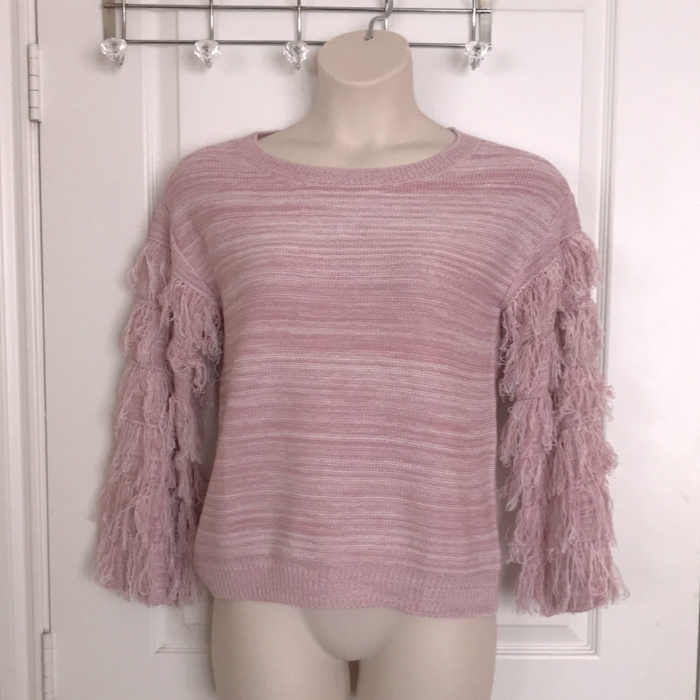 Women’s New York & Company Long-sleeve Pink Medium sweater